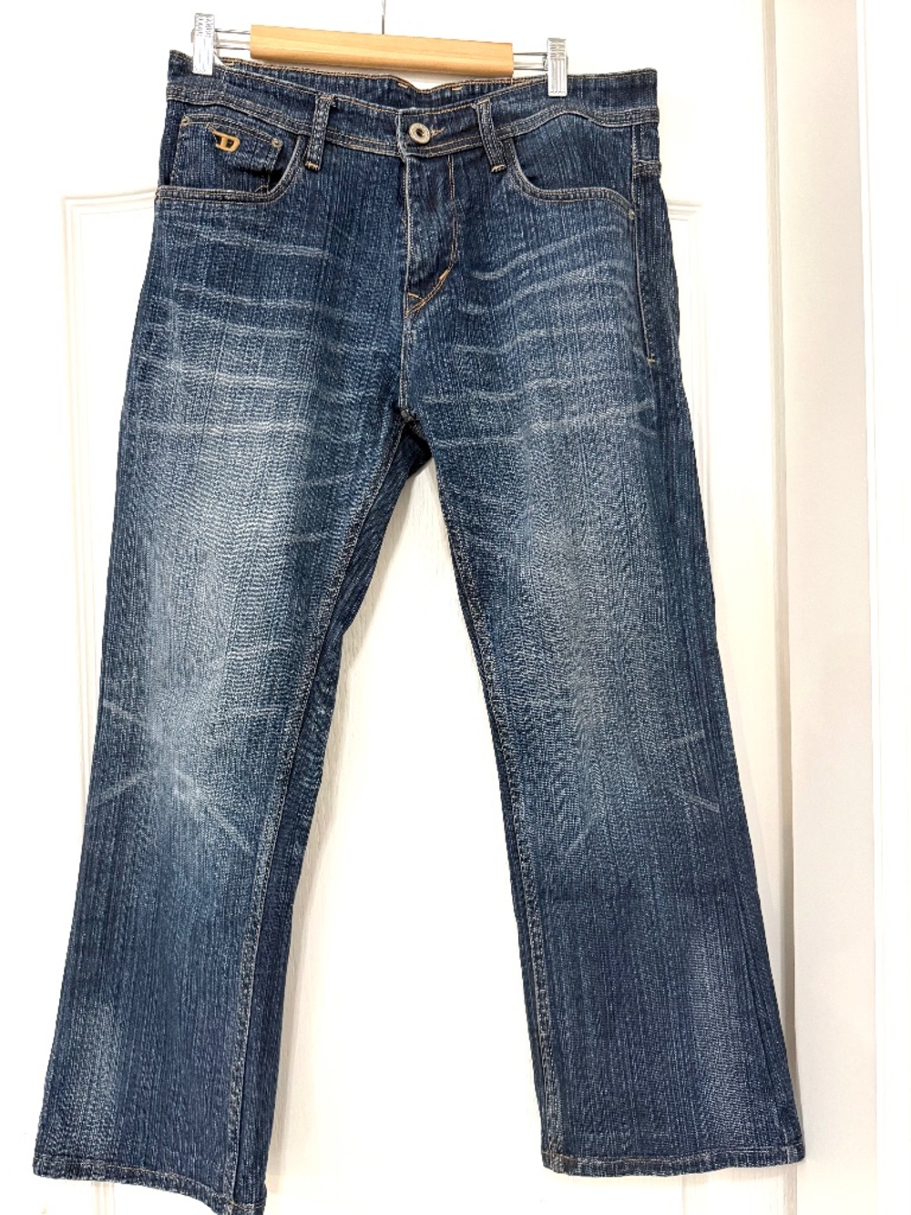 Vintage Y2K Diesel Bootcut Blue Denim Jeans Size 32SX27
